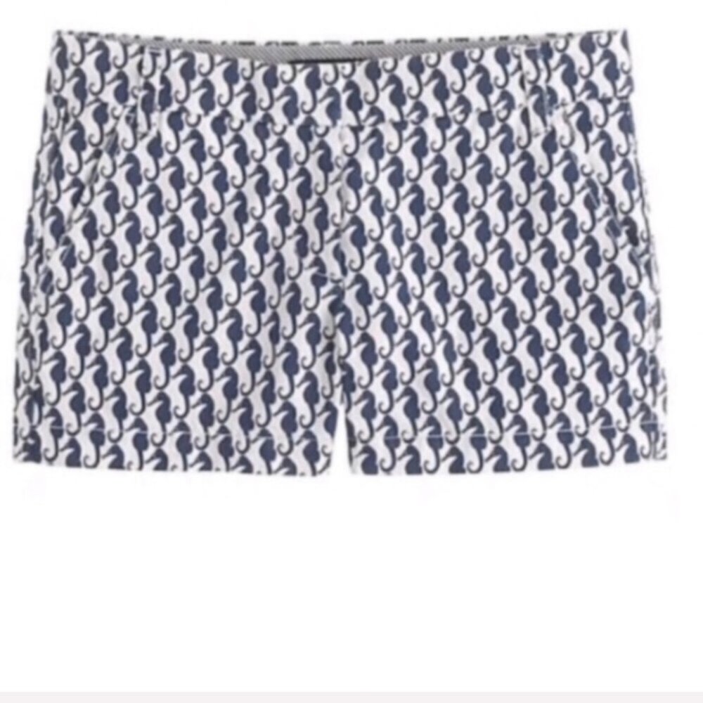 🌊 J. CREW 🌊 3" CHINO SHORTS IN SEAHORSE PR… - Picture 4 of 7